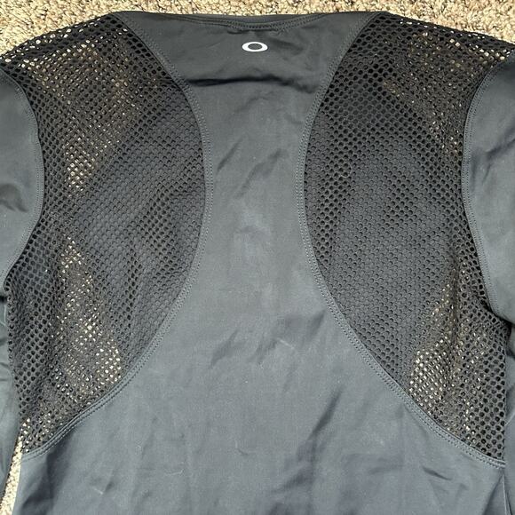 Women’s Oakley Jet Black Rashguard Jacket Sport Mesh Top Size Medium - Picture 11 of 14